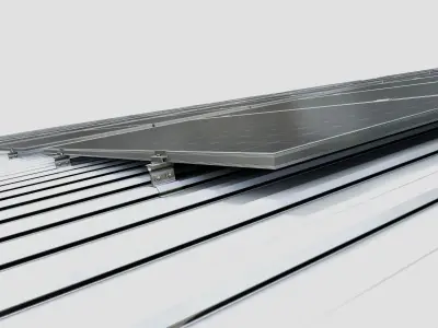 Rooftop Solar Systems Type-1 3D model