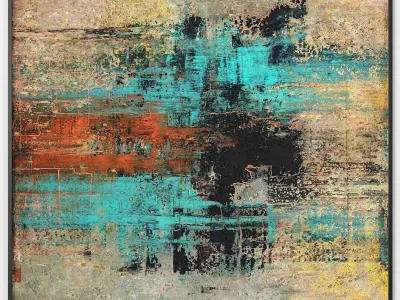 Art Frams 66- Calido Abstracto And Paisaje Fluo 3D model