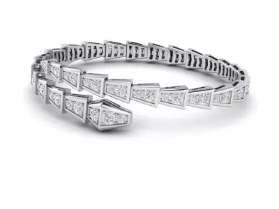 Snake bracelet 1 3D print model