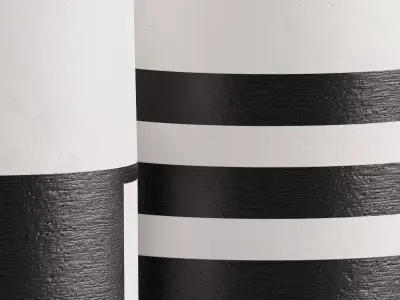 Black and White Ceramic Vases 3D model