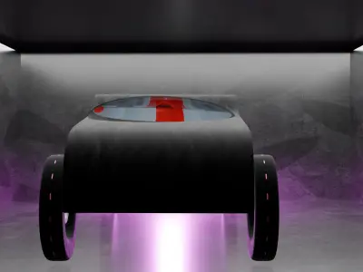 concept car Low-poly 3D model