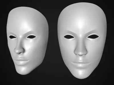 neutral mask 3D model
