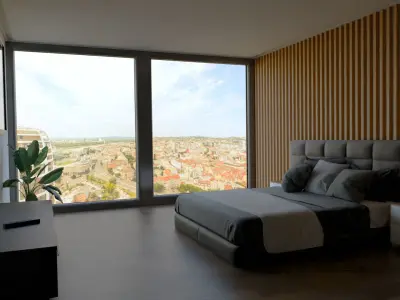 Modern bedroom Free 3D model