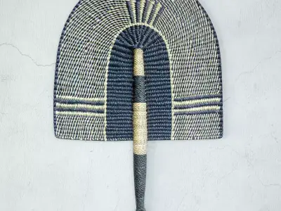 African Handwoven Fan 41 3D model