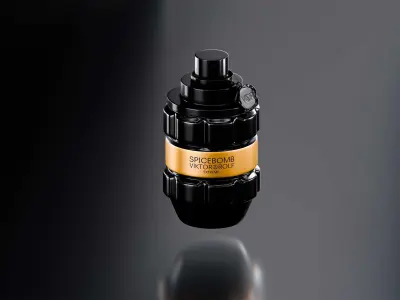 Spicebomb Perfume Bottle for men Low-poly 3D model