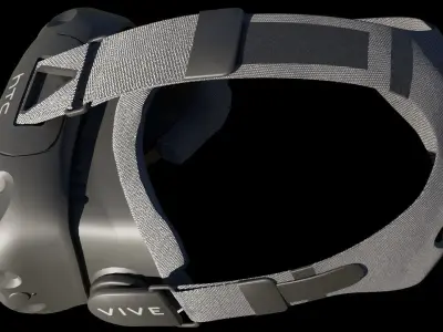 HTC VR Headset Low-poly 3D model