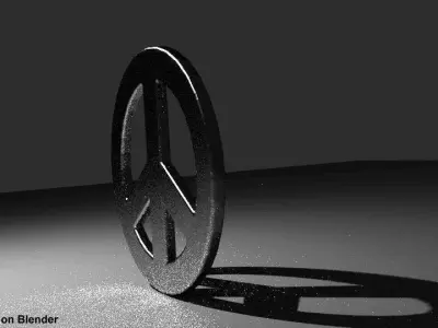 Peace Logo 3D model