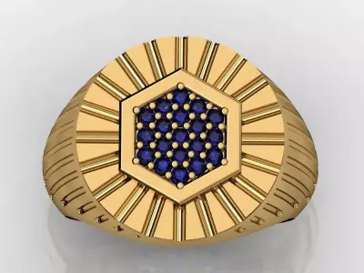 STYLISH GENTS RING 3D print model