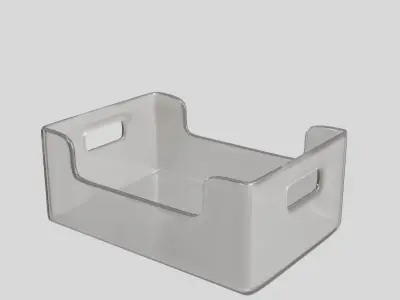 Plastic and Acrylic box Free 3D model