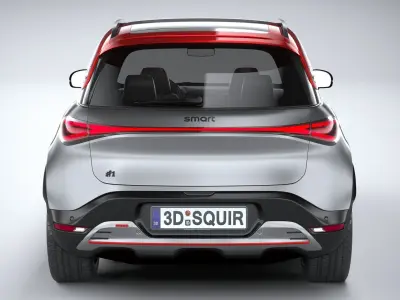 Smart 1 Brabus 2023 3D model