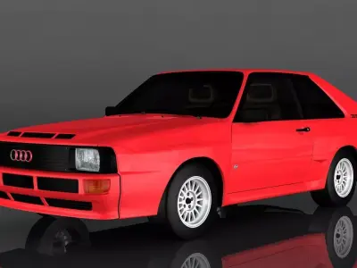 Audi Sport Quattro Low-poly 3D model