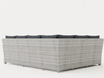 Malaga sofa set Low-poly 3D model