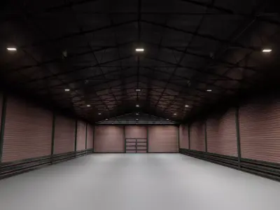 WAREHOUSE interior in the classic style 3D model
