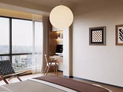 Master bedroom 3D model 3D model