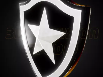 Botafogo De Futebol E Regatas logo - Cinematic - 3D print 3D model