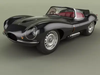 Jaguar XKSS 3D model