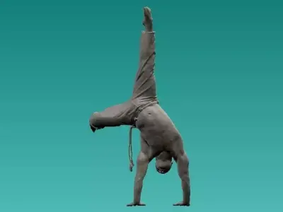 Capoeira Handstand statue - 3D print 3D print model