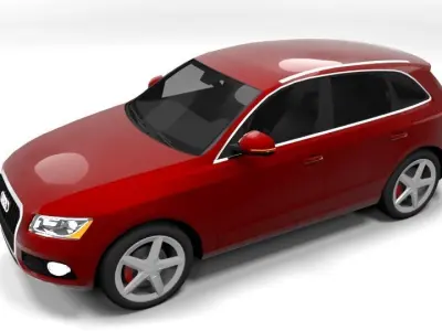 AUDI Q5 2013 LOWPOLY Low-poly 3D model