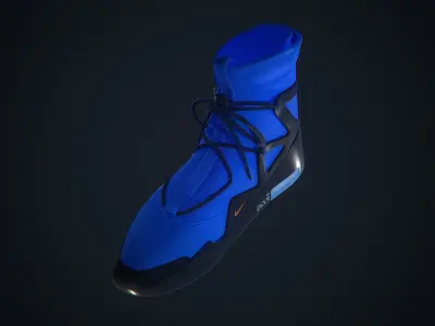 Nike Air Fear of God - Blue Custom Low-poly 3D model
