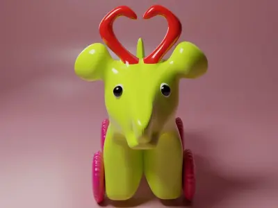 RIDE-ON TOY  Low-poly 3D model