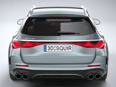 Mercedes-Benz E53 AMG Hybrid Estate 2025 3D model