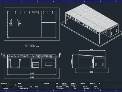 stucture  car shop 3D print model