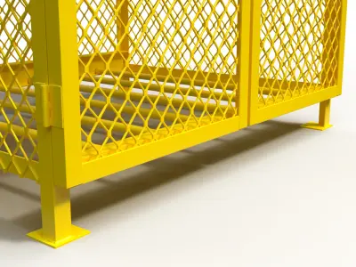 3D model of a box for a gas cylinder 3D model