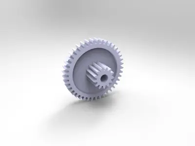 Gearwheel 42 and 13 3D print model
