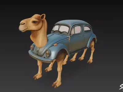 Tracotucotulu Delapeladustuz - Italian Brainrot Low-poly 3D model