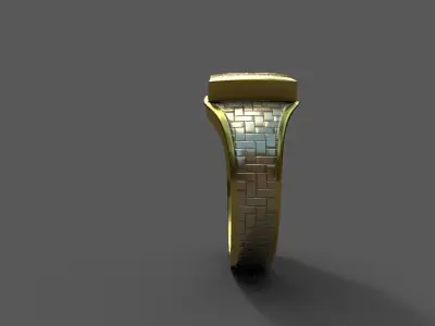 High-Quality 3D Ring Model Pack 4 Low-poly 3D model