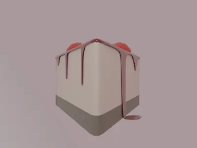 Piece of cake Free low-poly 3D model