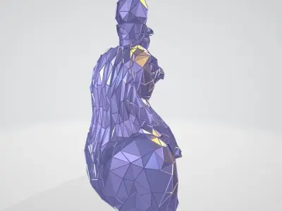 Ra bust WIREFRAME VORONOI WIREMESH MESH 3D print model