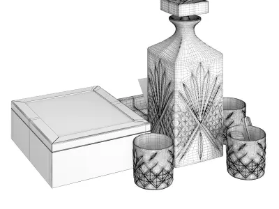 Whiskey And Sigars 3D model