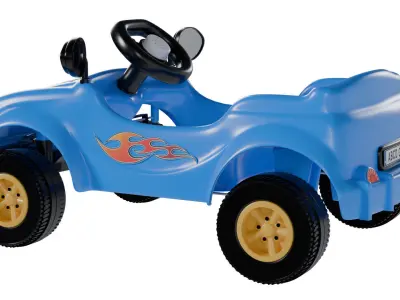 Pedal Car for Kids Low-poly 3D model