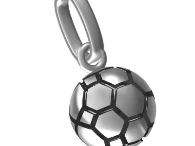 Football Pendant 3D print model