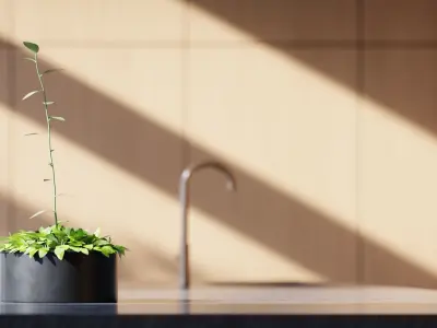 Luxury Modern Kitchen - Blender edition 3D model