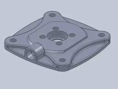 adapter plate 3D print model