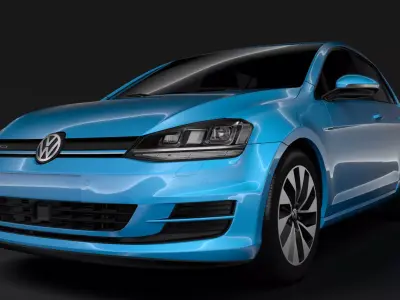 Volkswagen Golf 7 TGI BlueMotion 5D 2016 3D model