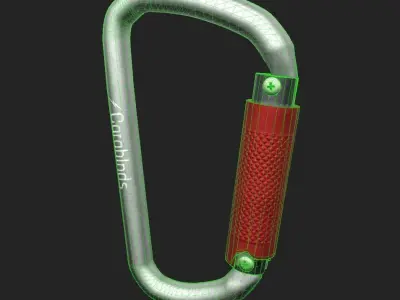 Carabiner PBR 3D model
