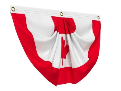 Canada Flag Bunting 3D model