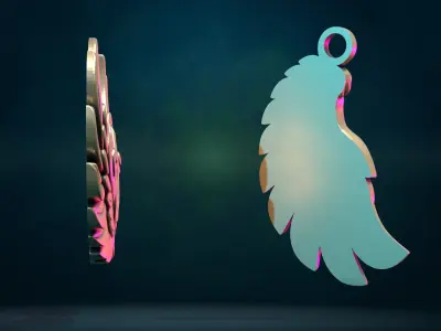 Wings and Pendant 3D print model