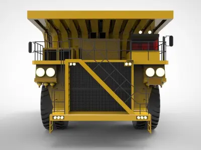 Komatsu mining dump truck 3D model