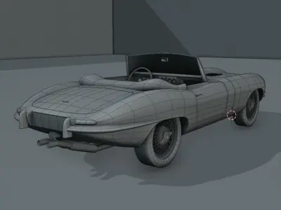 Jaguar E-Type  3D model