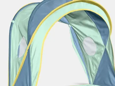 ELDFLUGA Bed tent Low-poly 3D model