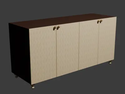 Modern Sideboard Low-poly 3D model