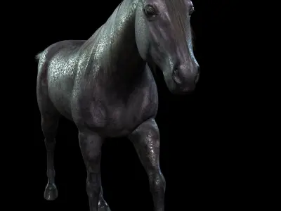 Thoroughbred Arabian Horse WILD WORLD PONY 3 Low-poly 3D model