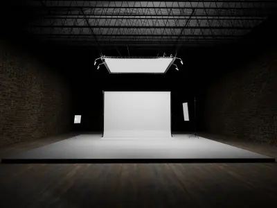 PHOTO STUDIO interior car studio 3D model