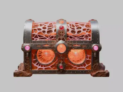 Biomechanical Design Model Low-poly 3D model