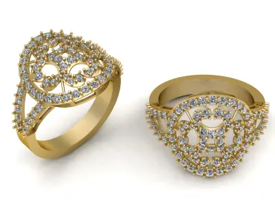 ENGAGEMENT RING 3D PRINTABLE MODEL 3D print model