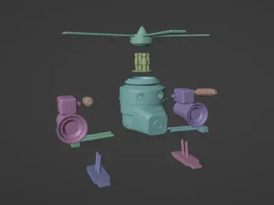 Kokichi Sky Lord machine Shining Force GBA Free 3D print model